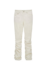 デタッチャブルストラップシャーリングパンツ / DETACHABLE STRAP SHIRRING PANTS (IVORY)