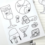 Diverse cat seal stickers (2 set)