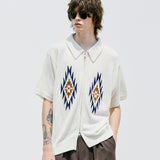 チマヨパターンニットカーディガン / CHIMAYO PATTERN KNIT CARDIGAN CREAM