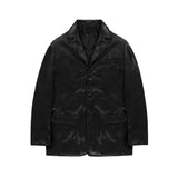(UNISEX) エドレザーオーバーブレザー