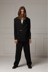 Buckle suit jacket - Black (4622117732470)