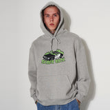 BURNING CAR HOODIE GRAY (6616272568438)