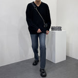 ルーズフィットメンニット/SK Loose fit Fischer Man Knitwear (5 colors)