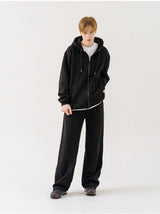 PLAIN WIDE PANTS
