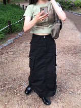 Grow string cargo skirt