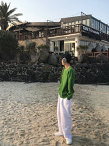 シグナルピンタックスウェットパンツ