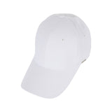 Metal tip over fit ball cap WHITE