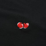 スモールチェリースタンダードスリープレス２枚セット／SMALL CHERRY STANDARD SLEEVELESS 2 PACK [BLACK]