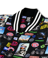 スペースグラフィック_バシティジャケット/ Space_Graphic Varsity Jacket BLACK (6613186707574)
