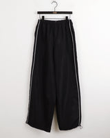 エベルサイドラインワイドロングツーウェイジョガーパンツ / Ebel sideline wide long two-way jogger pants