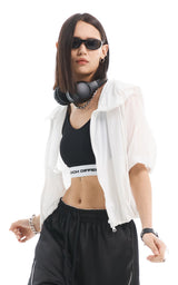 HALF ZIP-UP JUMPER_WHITE
