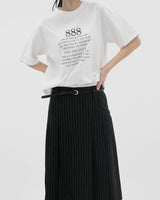 ナンバーショートスリーブTシャツ/Number short sleeve T-shirt (2color)