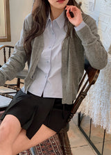 FV ベーシックスリムラインクロップシャツ