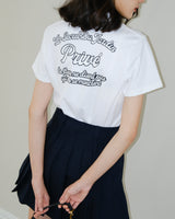 DVRK PRIVÉ SECRET JARDIN LOGO BABY TEE - WHITE