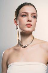 NO.314 [SILVER] HEART 2WAY EARRING