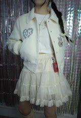 キティーウールタトゥージャンパー / KITTY WOOL TATTOO JUMPER _WHITE