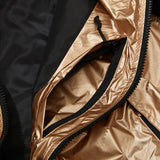 ウィンドブレーカーフーデッドステッチジャケット/BSR2223FWJK035 MMM WINDBREAKER HOODED STRETCH JACKET ROSE GOLD/BLACK