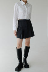 グランドプリーツスカート/Ground Pleated Skirt (2color)