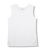 MODAL LENGTHY SLEEVELESS T-SHIRT WHITE (6566880575606)