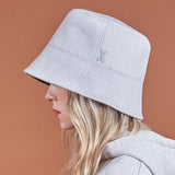 Stud Drop Over Fit Wool Bucket Hat Sand