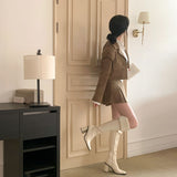 [BELLIDE MADE] Color jacket + skirt setup