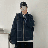 ローンチステッチポケットボクシージャケット