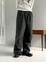 Socle Shirring Pleated Two-Way Jogger Pants