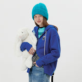 キルシーウィティーバニージップアップフーディー / WITTY BUNNY ZIP UP HOODIE [BLUE] (6671633907830)