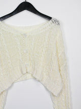 プレッツェルクロップカーディガン / Pretzel Crop Cardigan (4color)