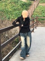 デモリデストロイⅤネックニット