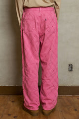 ARGYLE EMBROIDERED PANTS