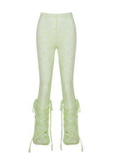 レースシャーリングレギンス / LACE SHIRRING LEGGINGS