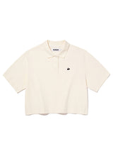 MONO CHERRY CROP PIQUE [IVORY]