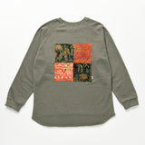 [Patchwork Sweatshirt] Khaki (6626237808758)