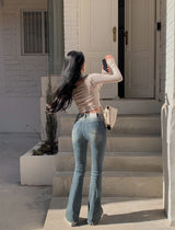[BELLIDE MADE] Real Fit Vintage Washing Denim Bootcut Pants