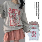 Funu By Love Painting Printed Oversized Fit Fleece Sweatshirt (3 colors)