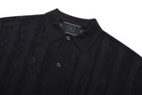 パンチングニットカラーカーディガン/PUNCHING KNIT COLLAR CARDIGAN_NAVY
