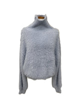 Conch angora turtleneck knit