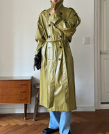 [自主製作] [Restock] ルーカスレザートレンチコート/LUCAS leather trench coat (2 color)