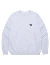 セラーロゴ刺繡スウェットシャツ/SELLER LOGO EMB SWEATSHIRT LIGHT GREY(CV2CFUM460A)