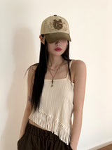 コーニルy2kウォッシング刺繍パッチカラーマッチングボールキャップハット/Cornil y2k Washing Embroidery Patch Color Matching Ball Cap Hat