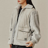 ショルダーキルティングジャケット / SHOULDER QUILTING JACKET_LIGHT GREY