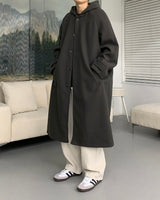 AZロングウールフードコート/AZ Long Wool Hooded Coat (3 colors)
