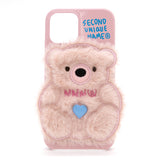 SUN CASE PATCH FUR BEAR LIGHT PINK (6535227539574)