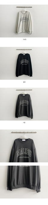 a ribbed sweatshirt
