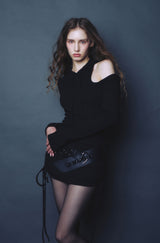 Chain leather belt