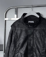 TAP Crack Effect Suede Jacket