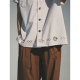 レイカットアウトボタンシャツ / LAY-CUT BUTTON SHIRT_IV