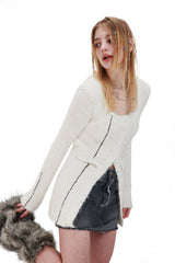 ラインニットカーディガン / LINE KNIT CARDIGAN