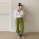 セルフイントレストエンブロイダリー2wayジョガーパンツ
